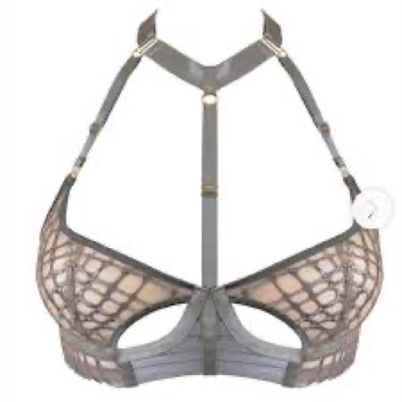 ISO Bordelle Sisi Balconette Bra in Platinum, Small or Medium - Picture 2 of 2